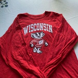 Wisconsin Red Long Sleeve Shirt